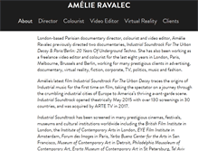 Tablet Screenshot of amelie-ravalec.com